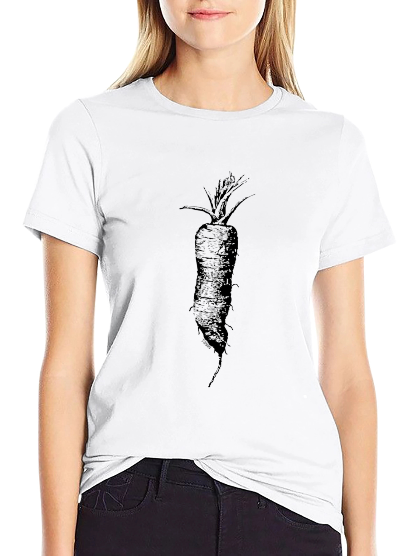 Black Carrot Graphic Tee - Unisex Style