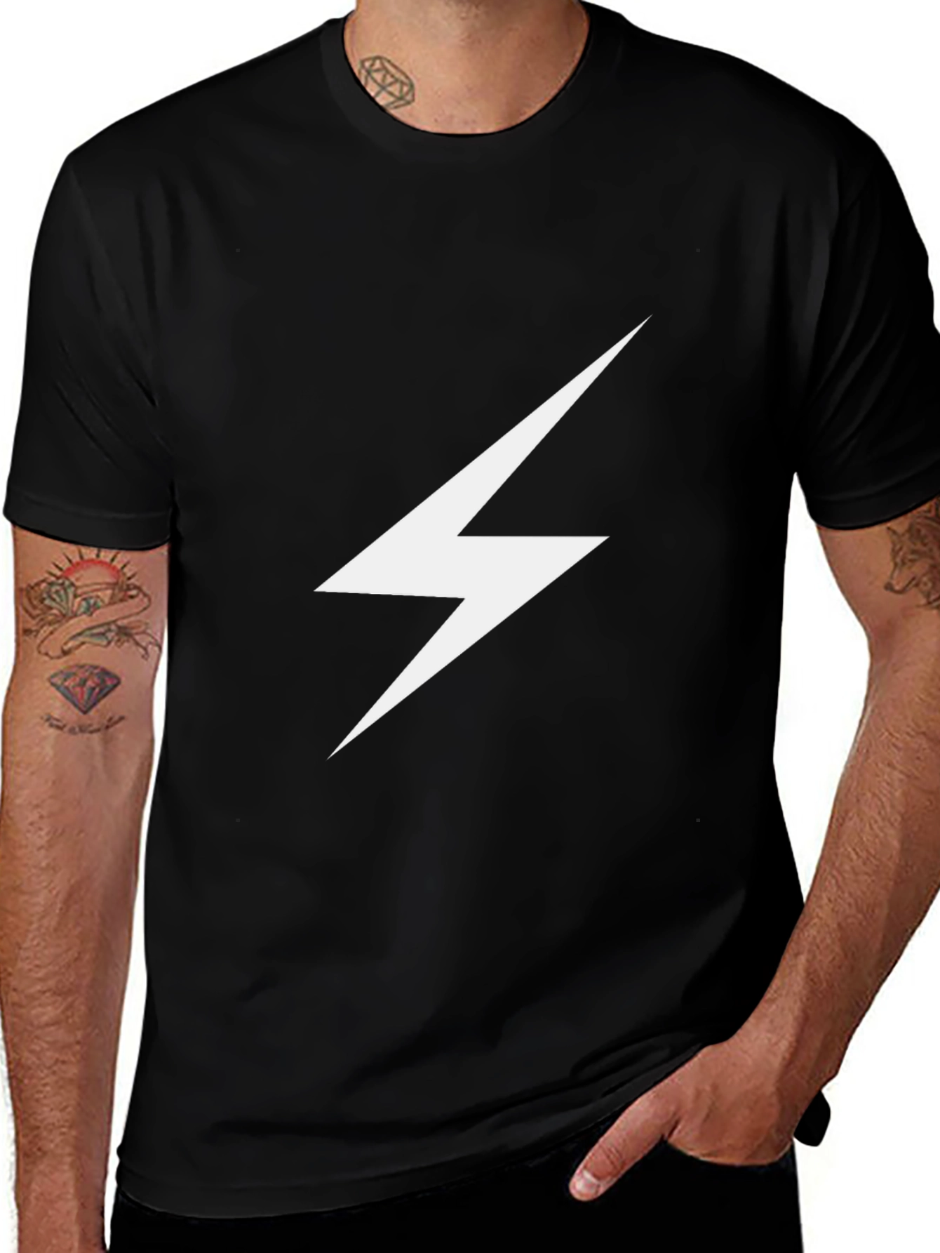 Lightning Bolt Graphic Tee - Cool Casual Style
