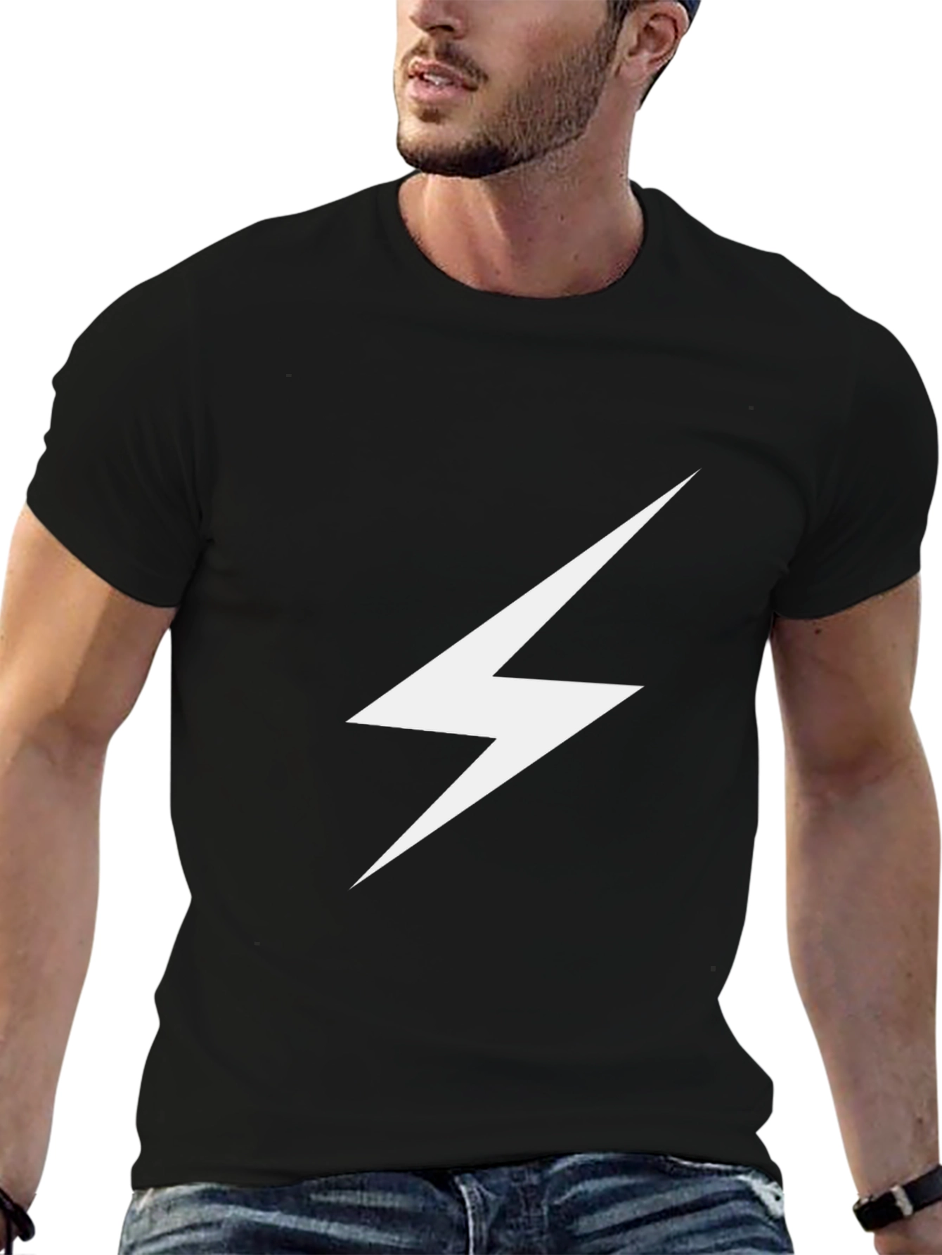 Lightning Bolt Graphic Tee - Cool Casual Style