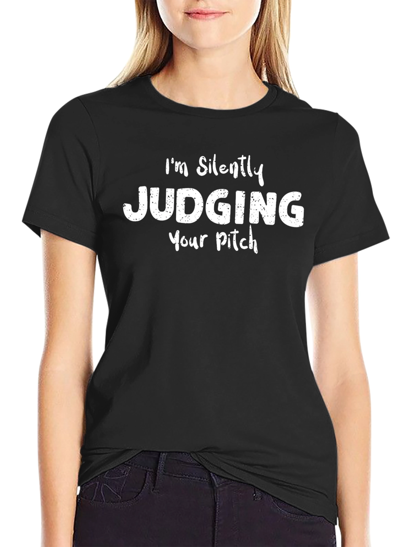 Judging Your Pitch Tee - Funny Graphic T-Shirt