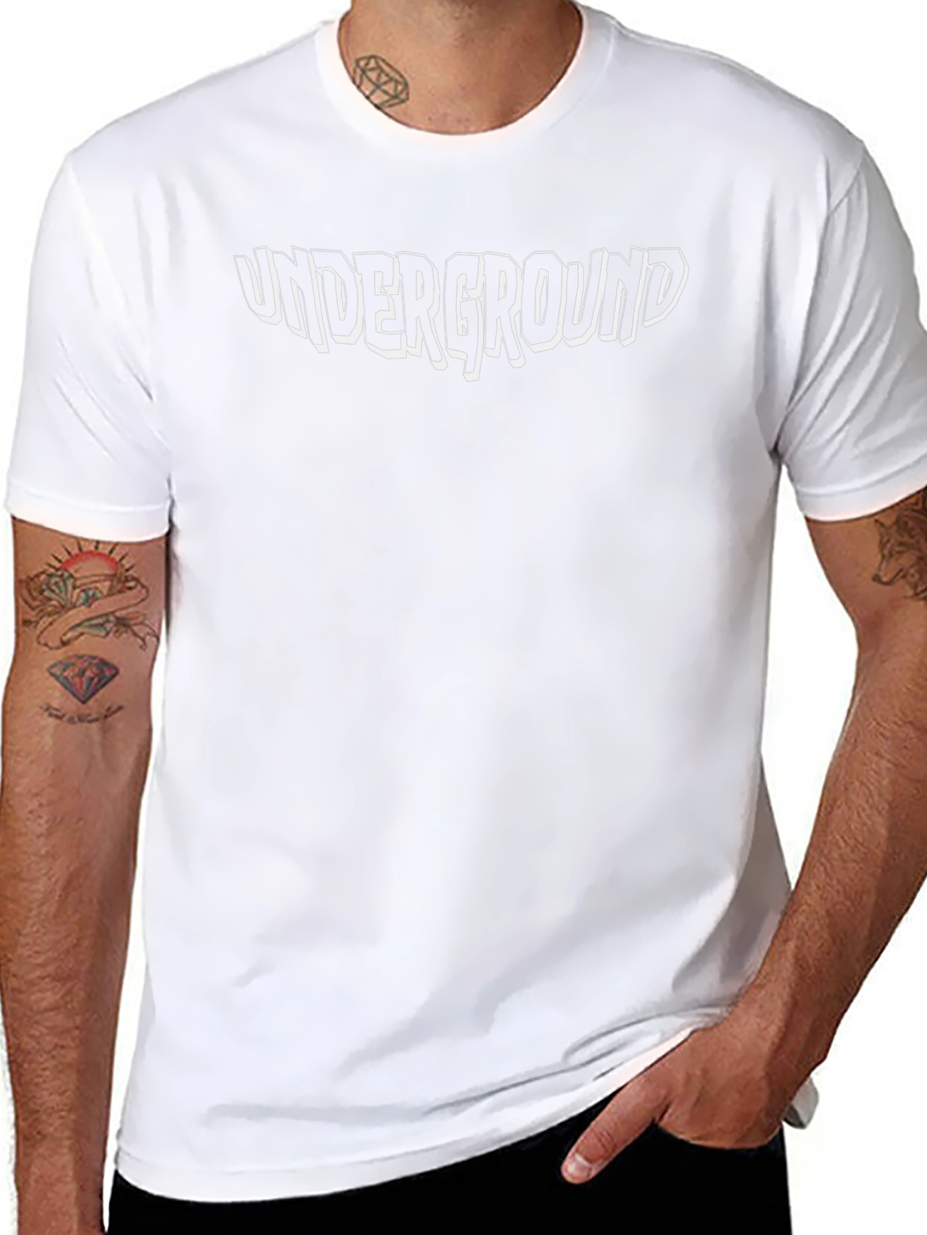 Underground Graphic Tee - Bold Black T-Shirt
