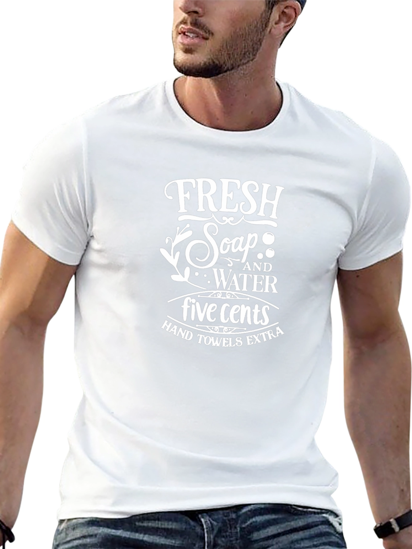 Fresh Soap & Water Graphic Tee - Novelty T-Shirt