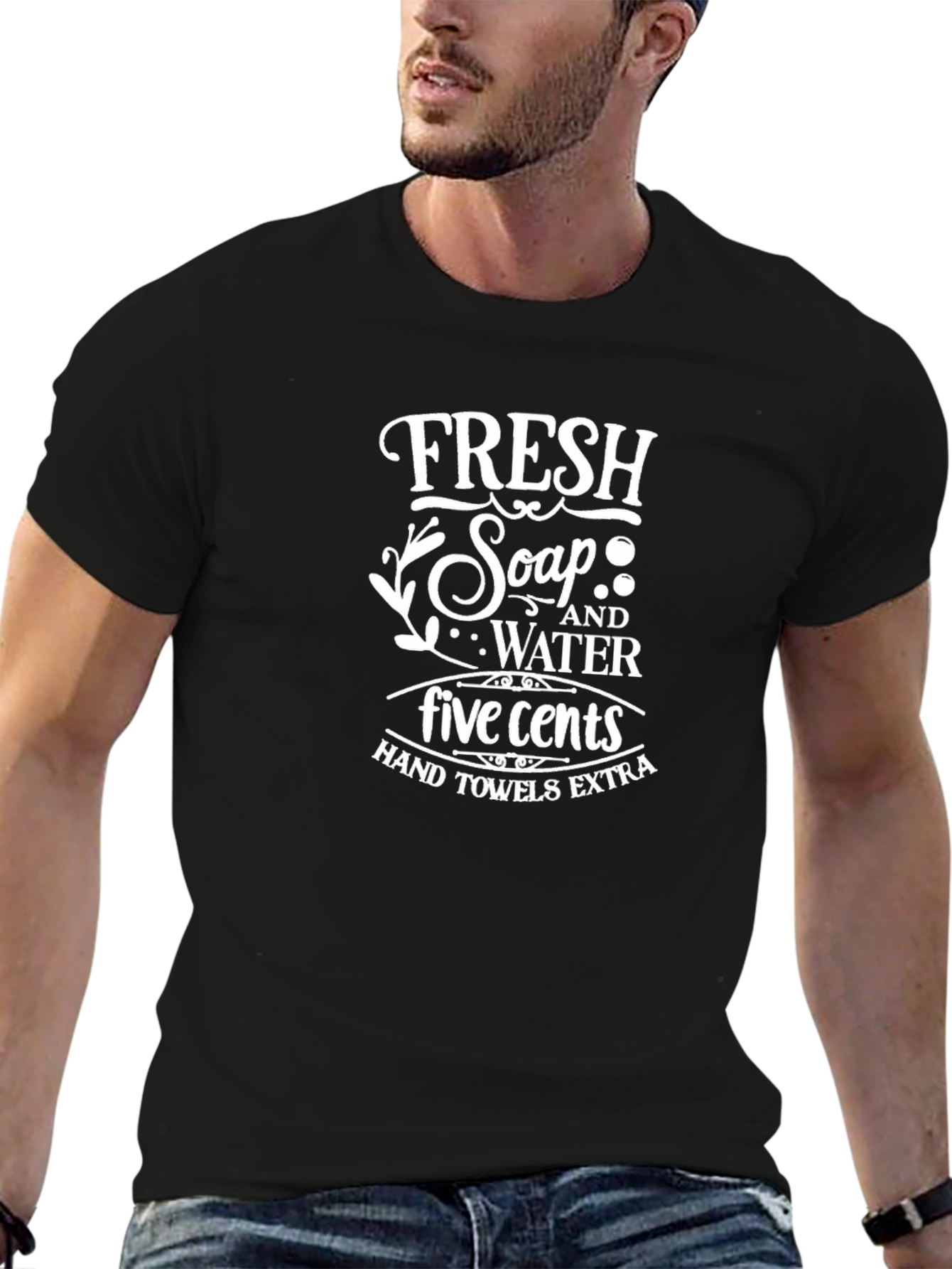 Fresh Soap & Water Graphic Tee - Novelty T-Shirt