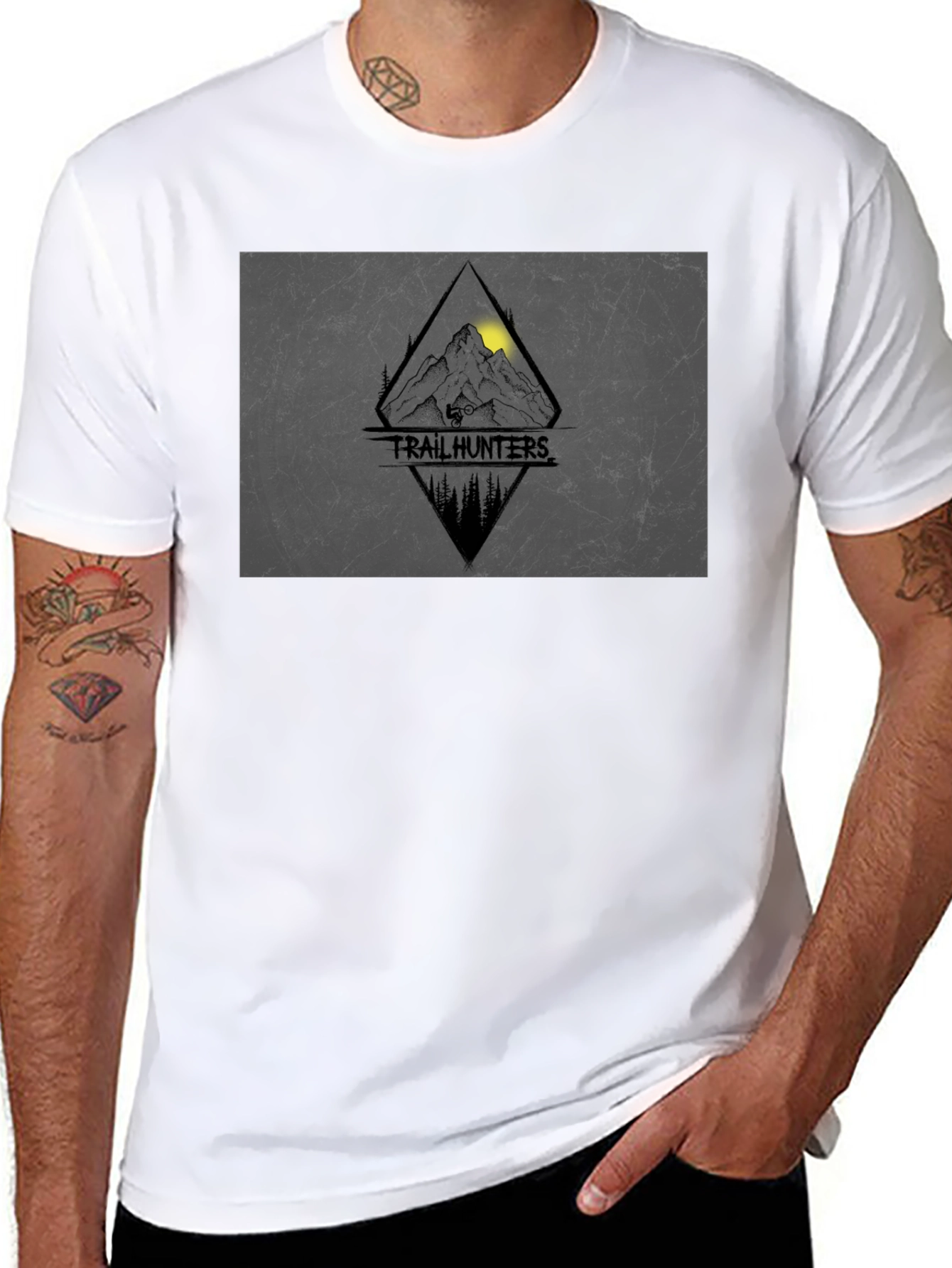 Trail Hunters Graphic Tee - Mountain Biking Adventure