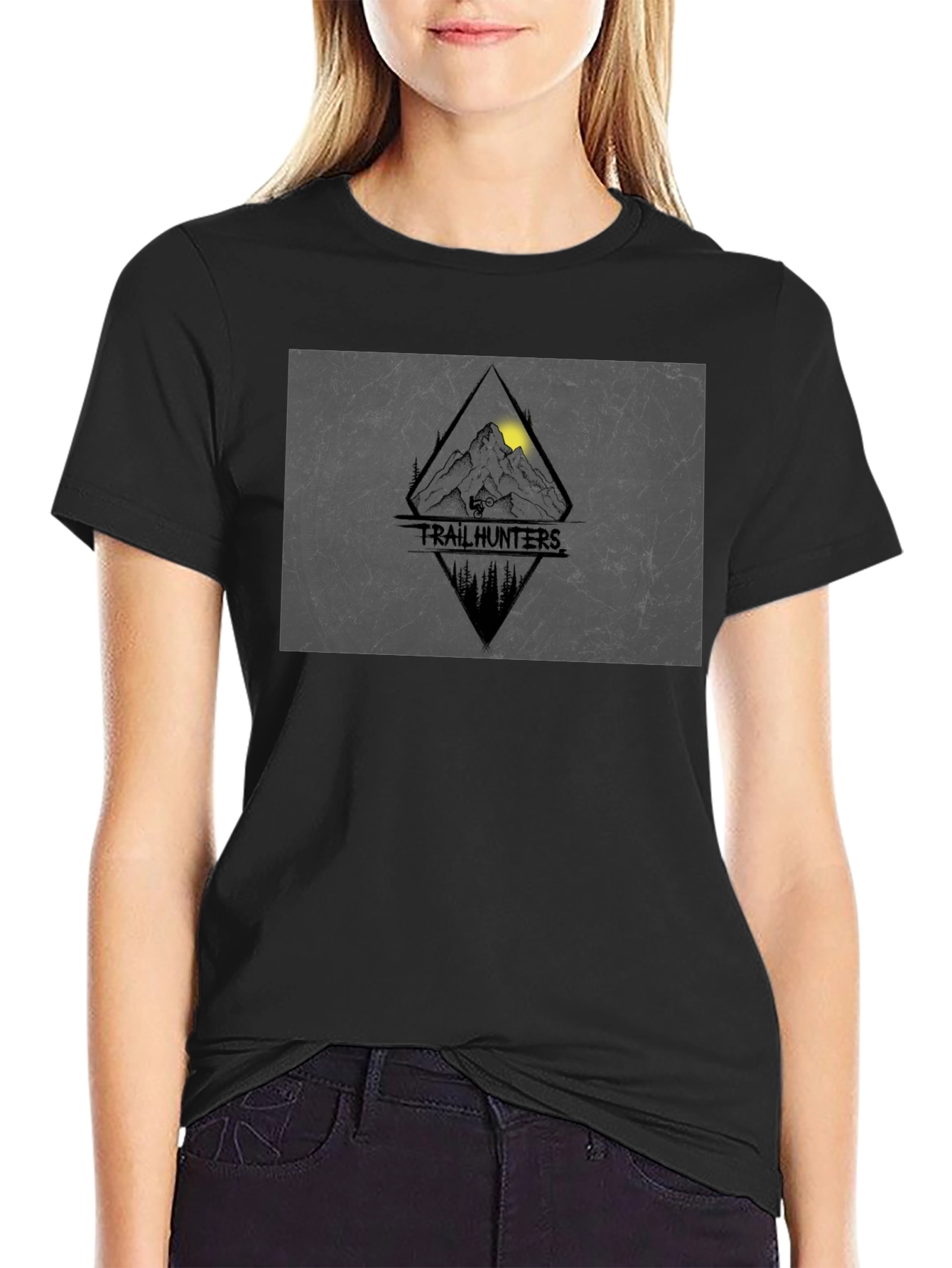 Trail Hunters Graphic Tee - Mountain Biking Adventure