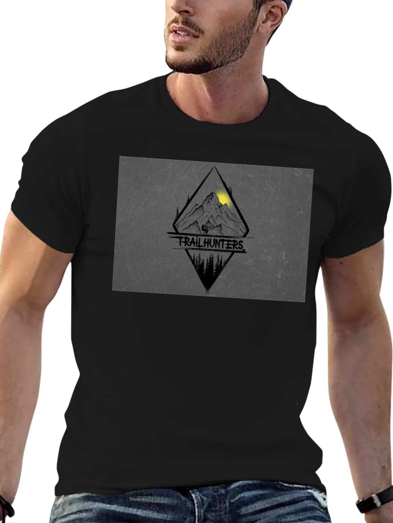 Trail Hunters Graphic Tee - Mountain Biking Adventure