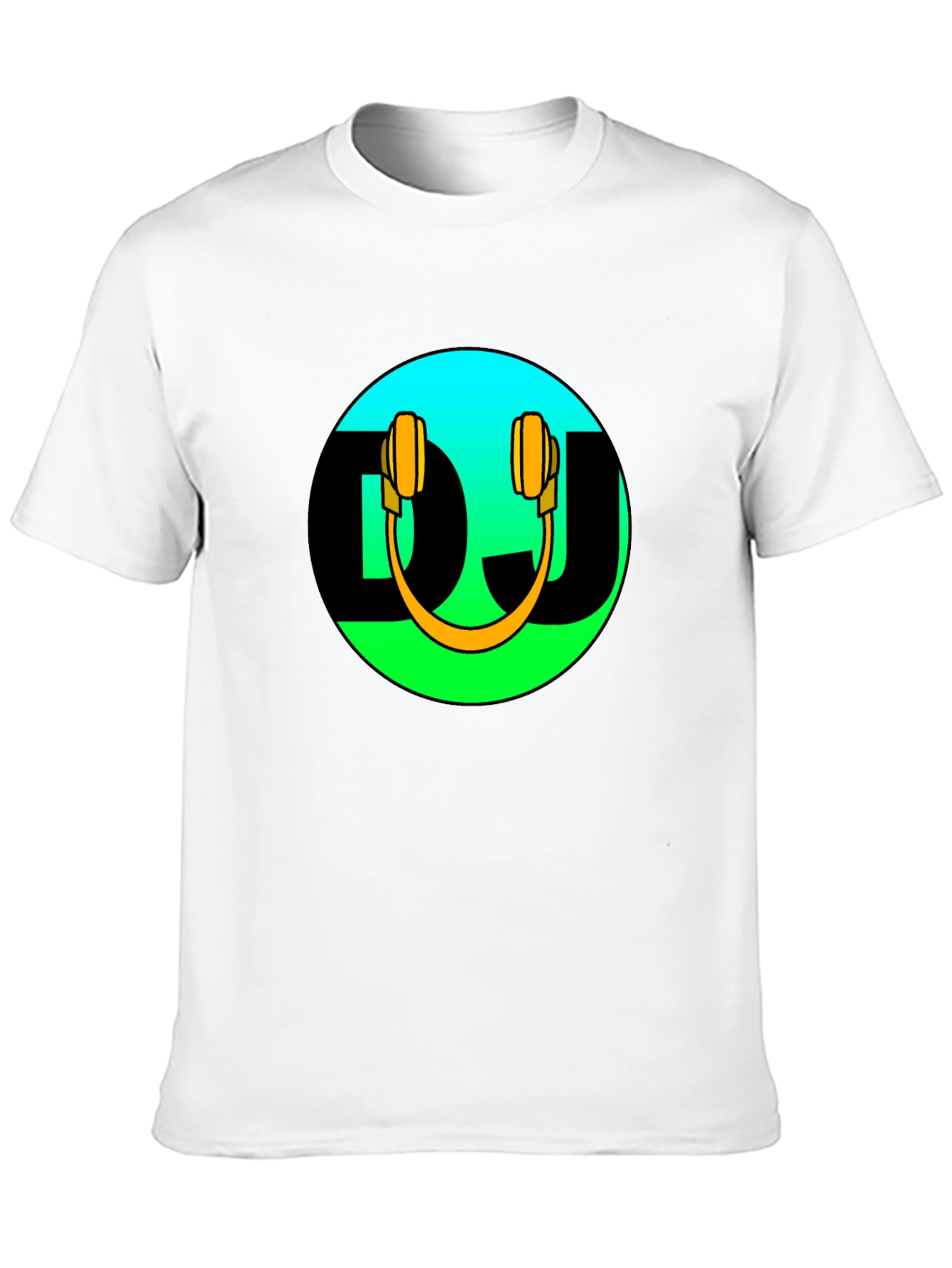 DJ Headphones Graphic Black T-Shirt