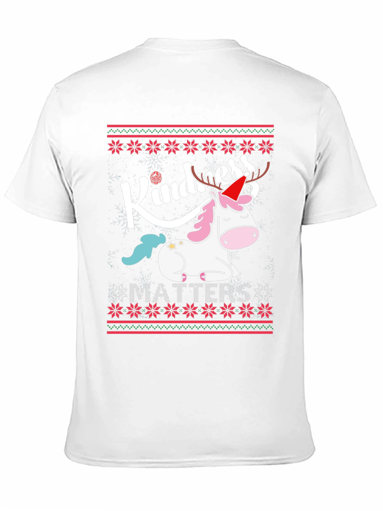 Kindness Matters Unicorn Christmas T-Shirt