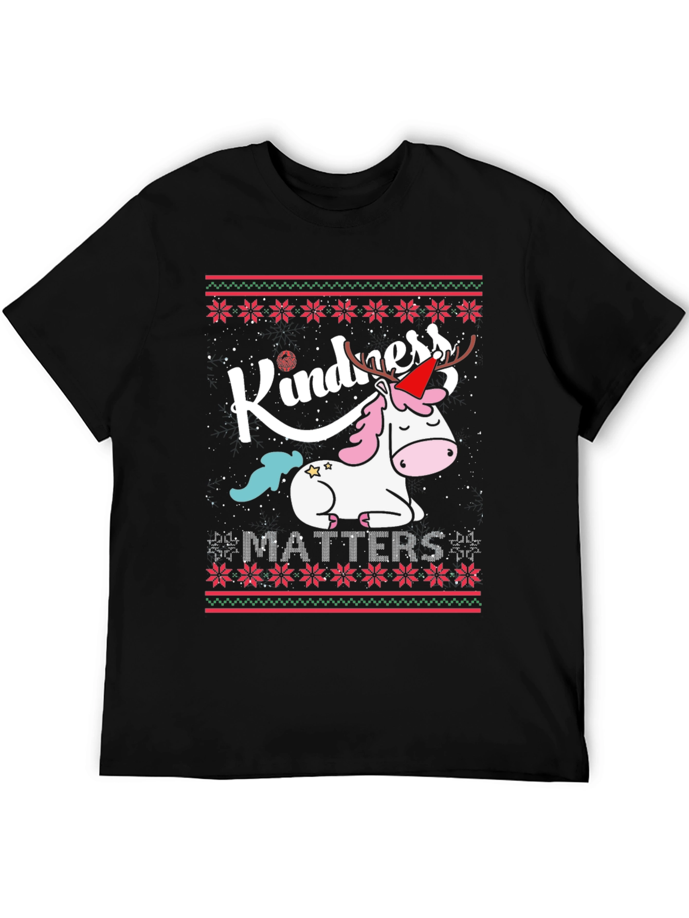 Kindness Matters Unicorn Christmas T-Shirt