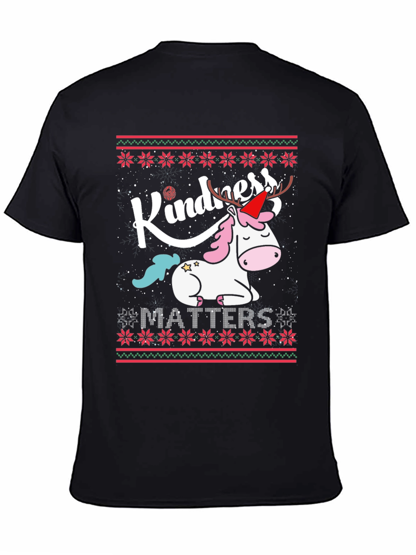 Kindness Matters Unicorn Christmas T-Shirt