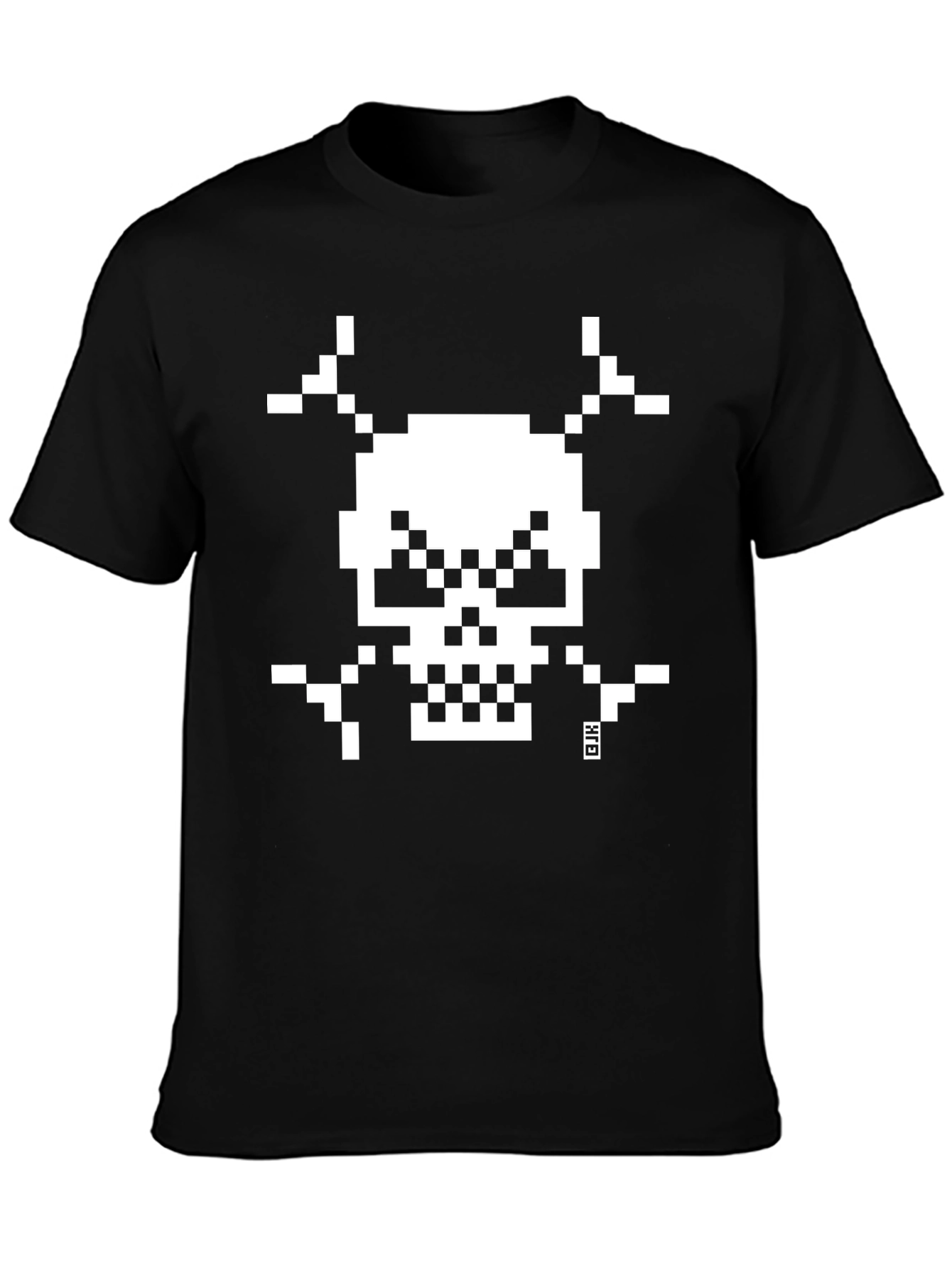 Pixel Skull T-Shirt - Retro Gaming Style