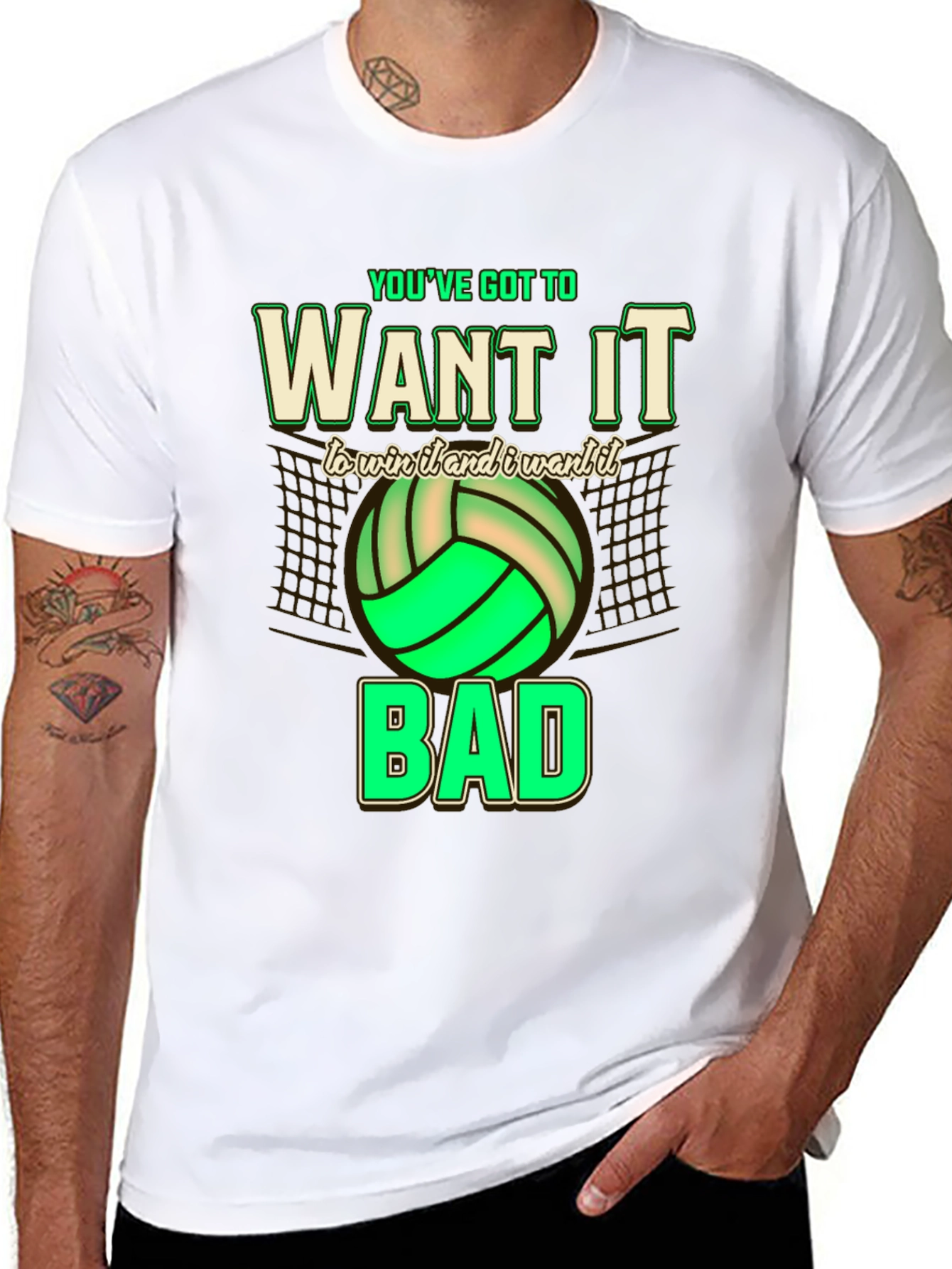Volleyball Graphic Tee - Want It Bad
