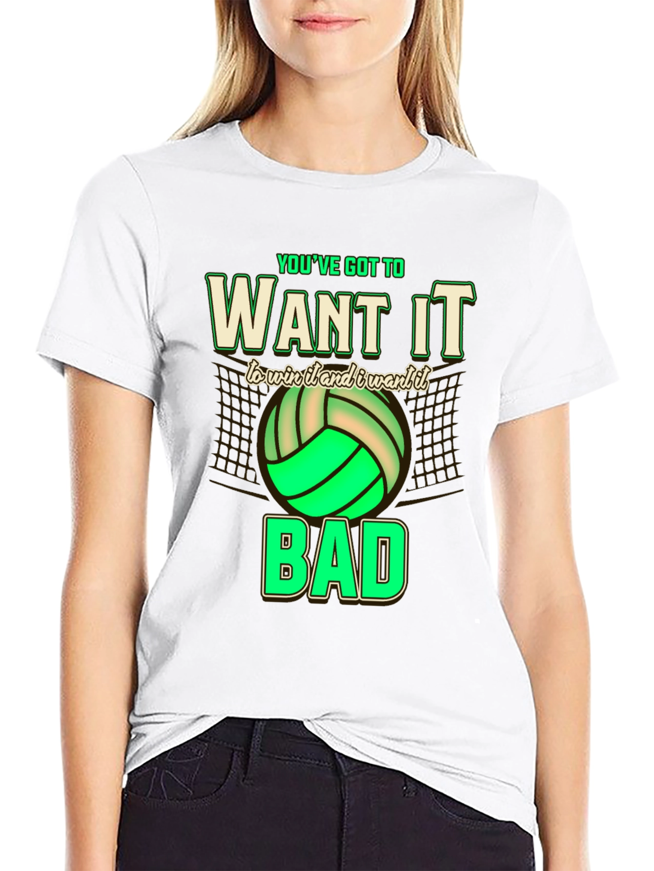 Volleyball Graphic Tee - Want It Bad