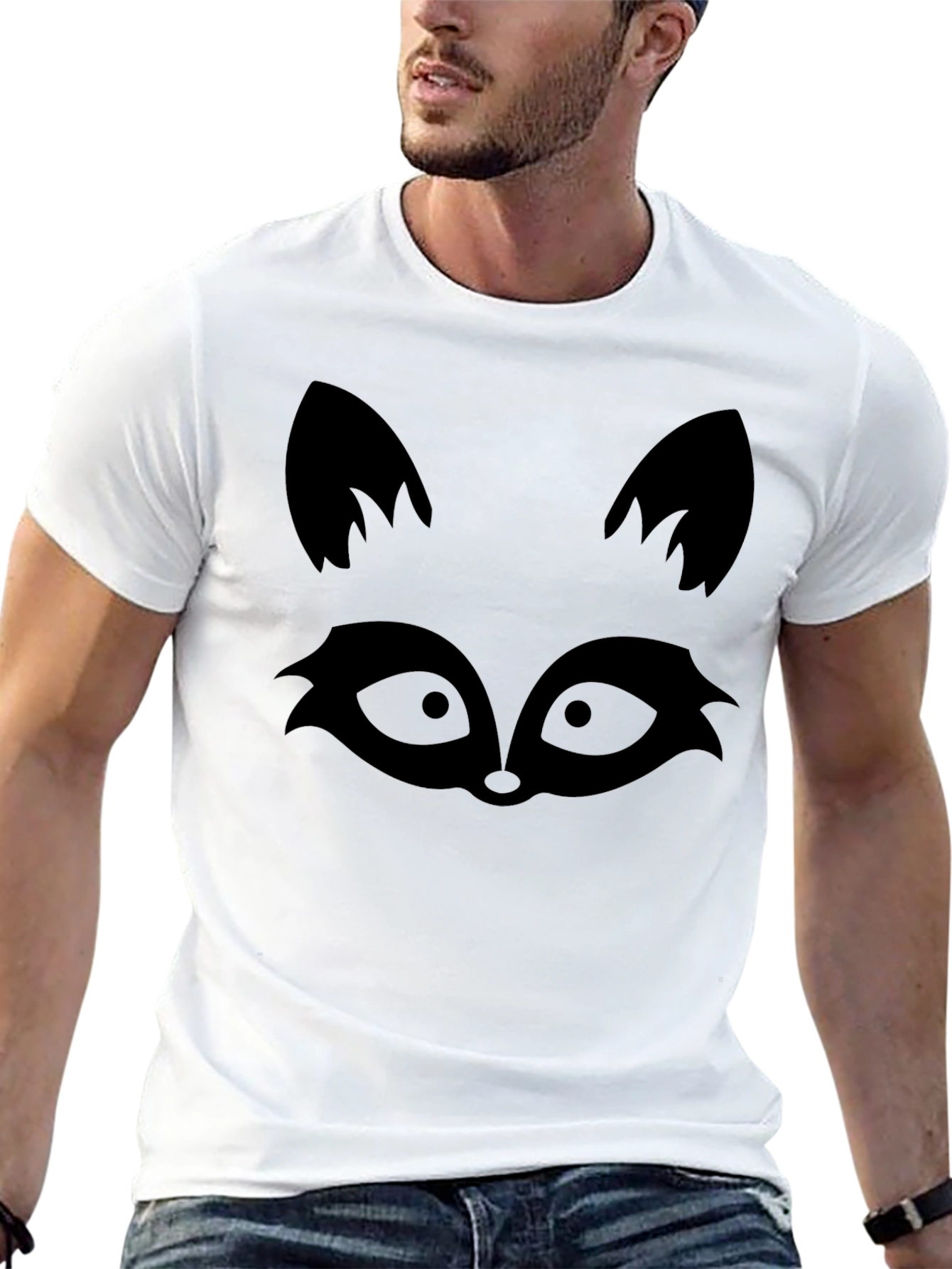 Raccoon Graphic Black T-Shirt