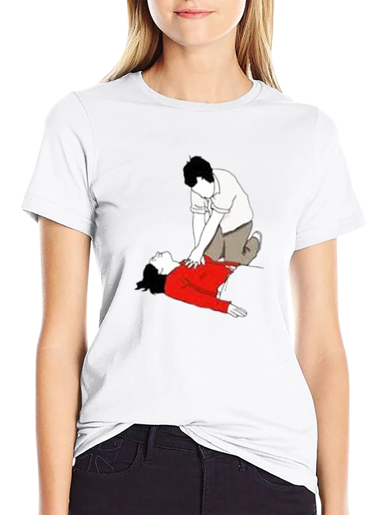 CPR Graphic T-Shirt - Black Crew Neck Tee
