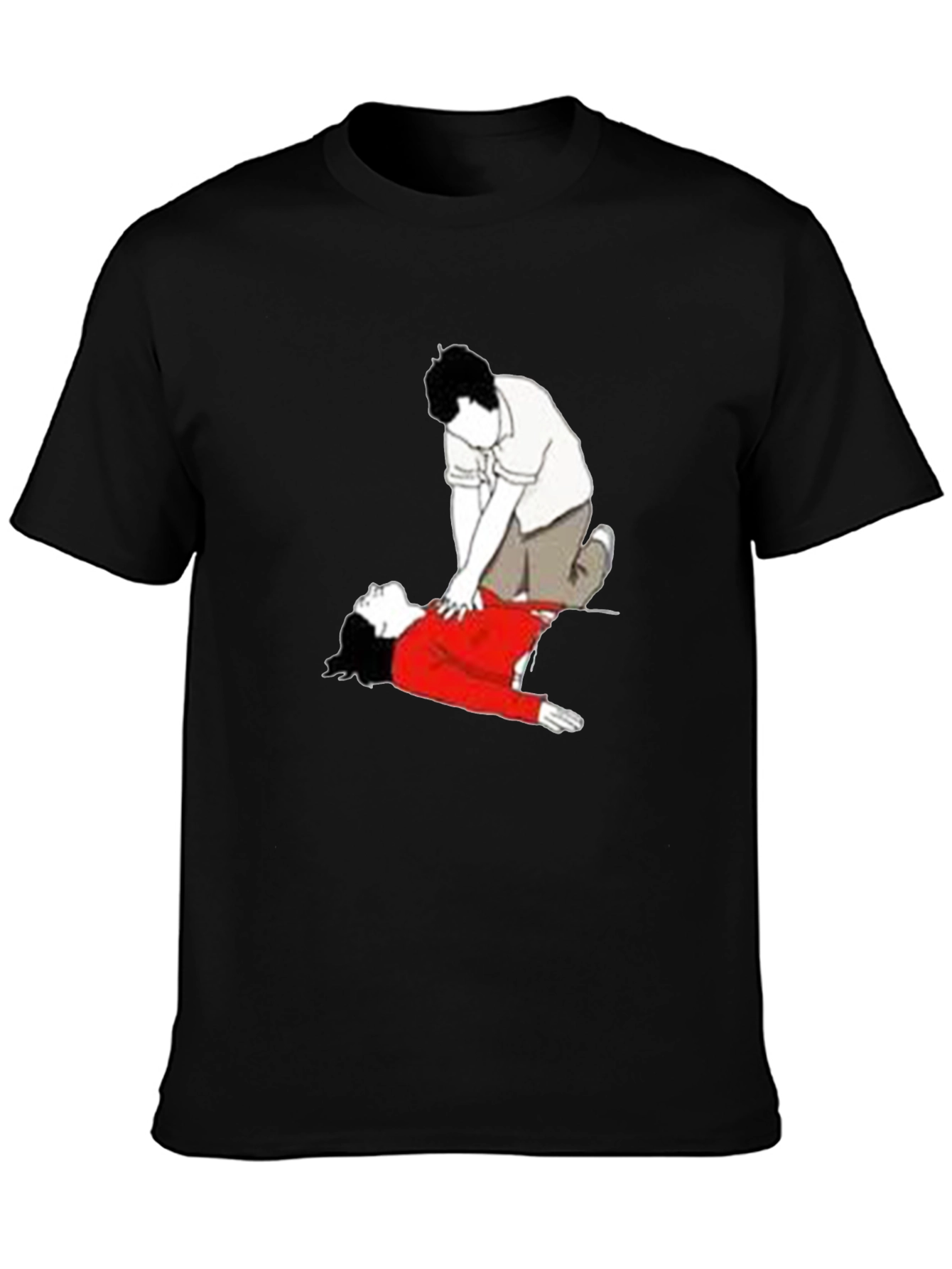 CPR Graphic T-Shirt - Black Crew Neck Tee