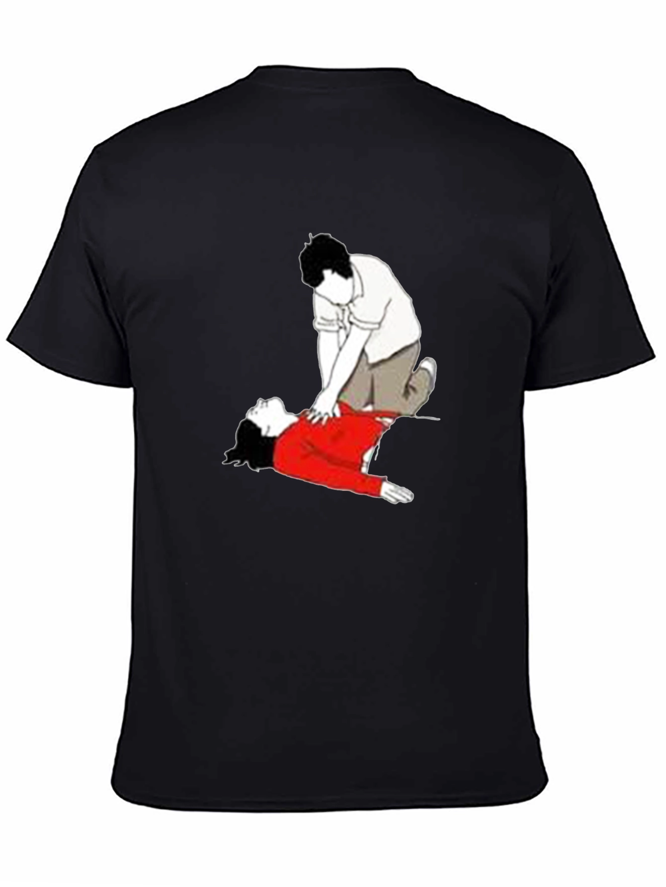 CPR Graphic T-Shirt - Black Crew Neck Tee