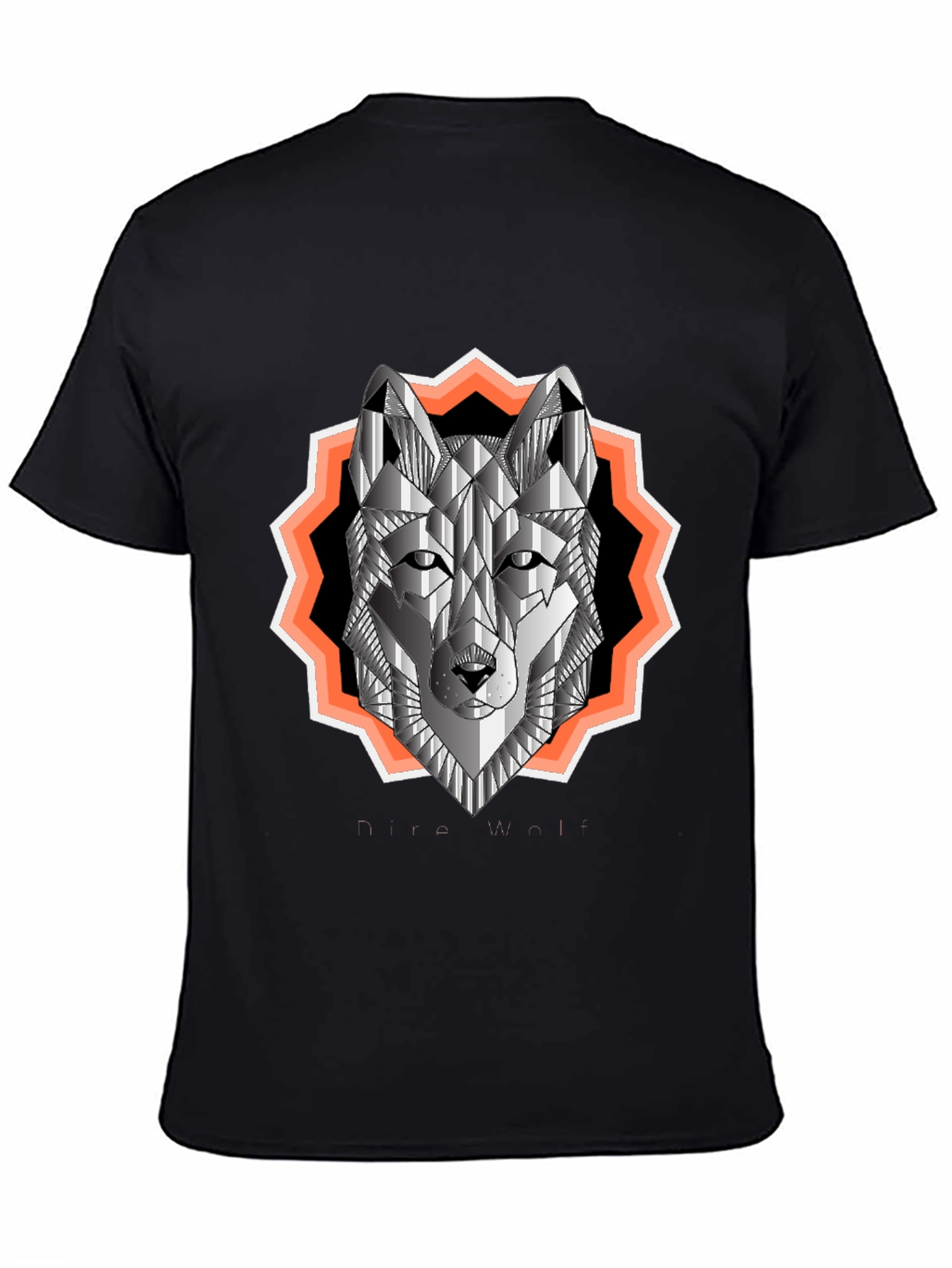 Geometric Wolf Graphic Tee - Urban Style