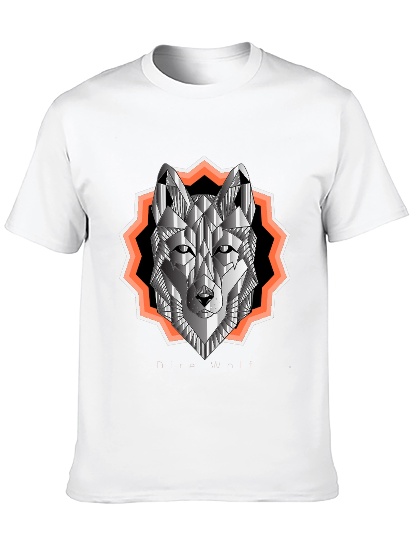 Geometric Wolf Graphic Tee - Urban Style