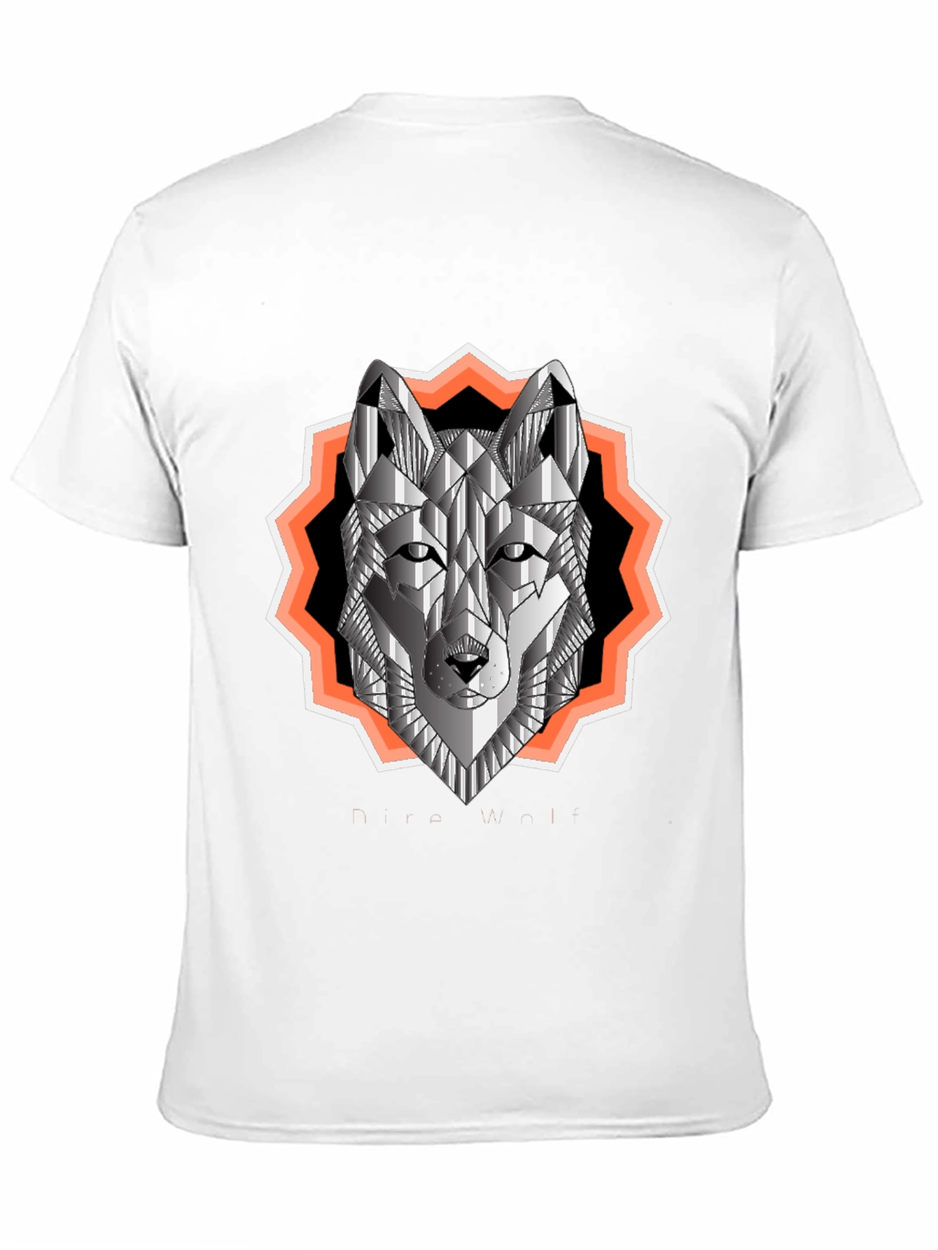 Geometric Wolf Graphic Tee - Urban Style