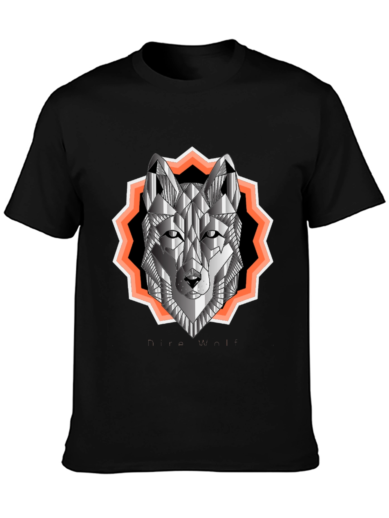 Geometric Wolf Graphic Tee - Urban Style