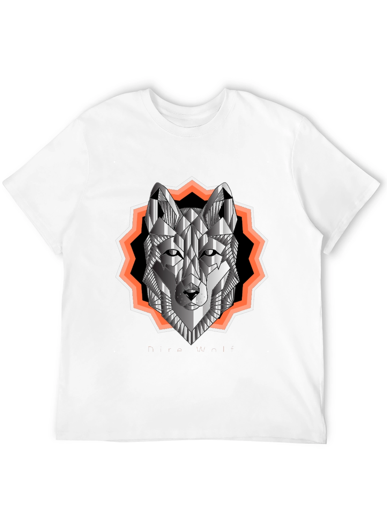 Geometric Wolf Graphic Tee - Urban Style