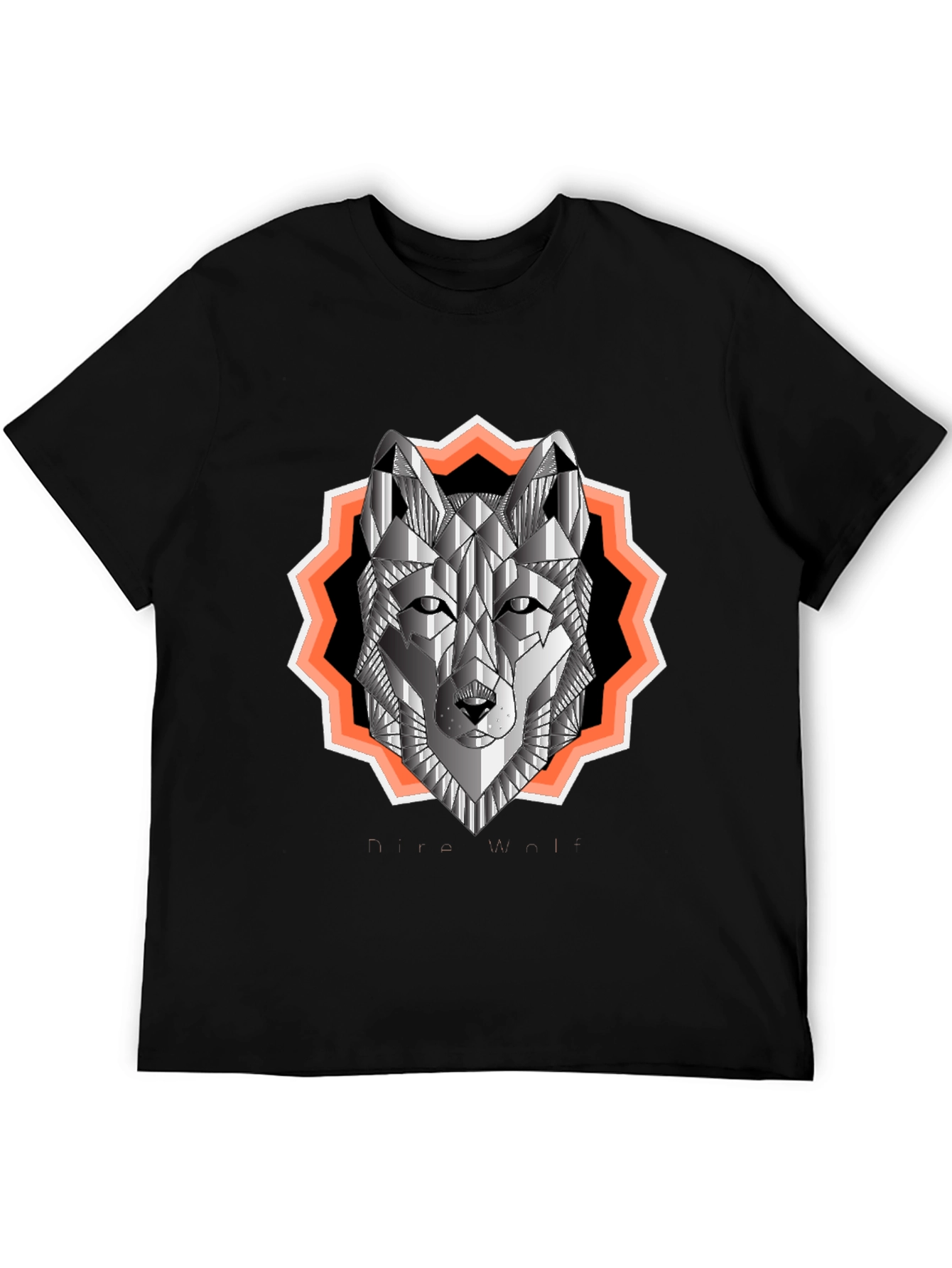Geometric Wolf Graphic Tee - Urban Style