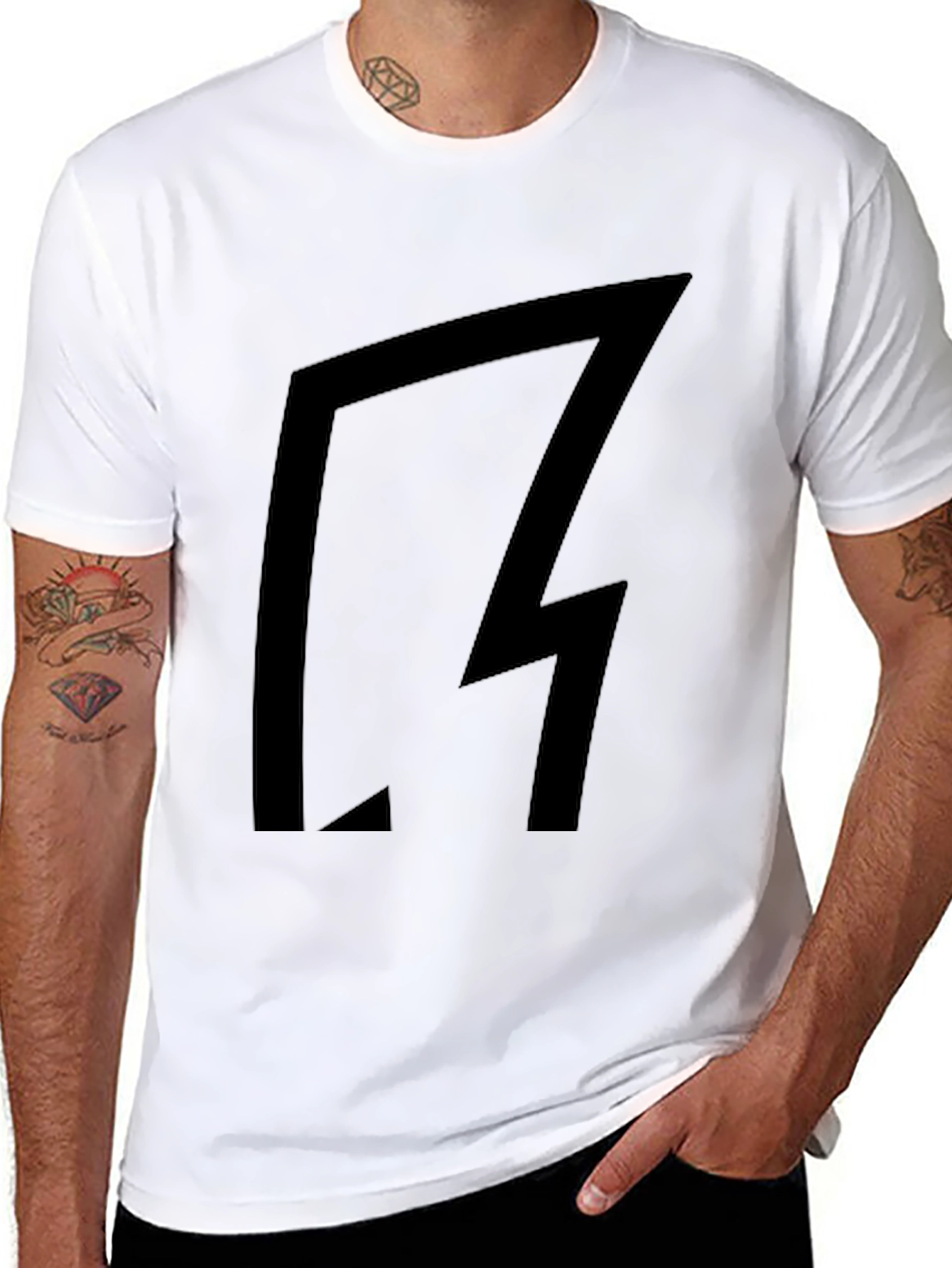 Geometric Graphic Tee - Modern Minimalist Design