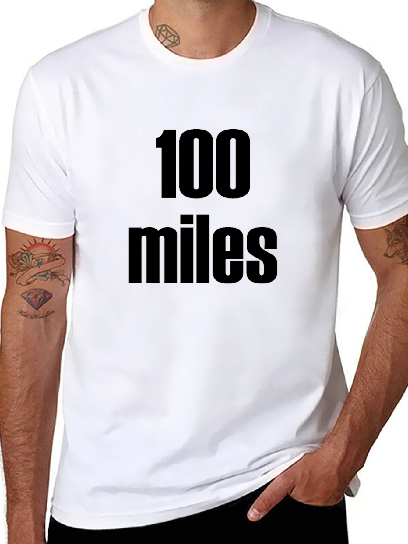 100 Miles Black Graphic Tee