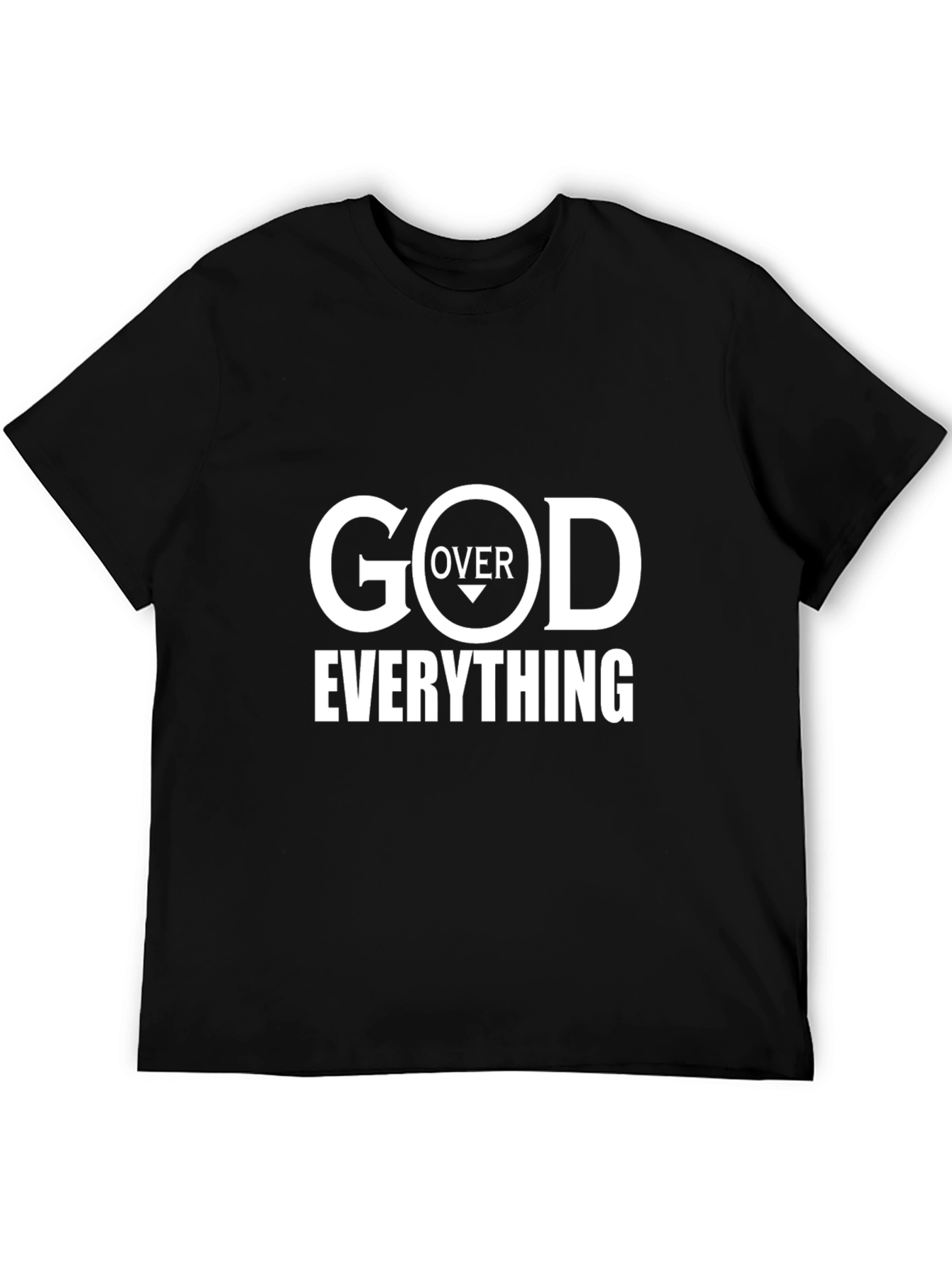 God Over Everything Black T-Shirt