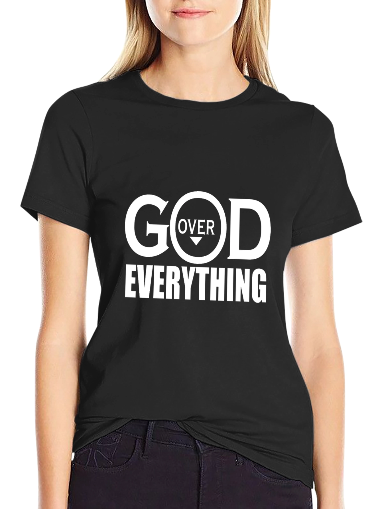 God Over Everything Black T-Shirt
