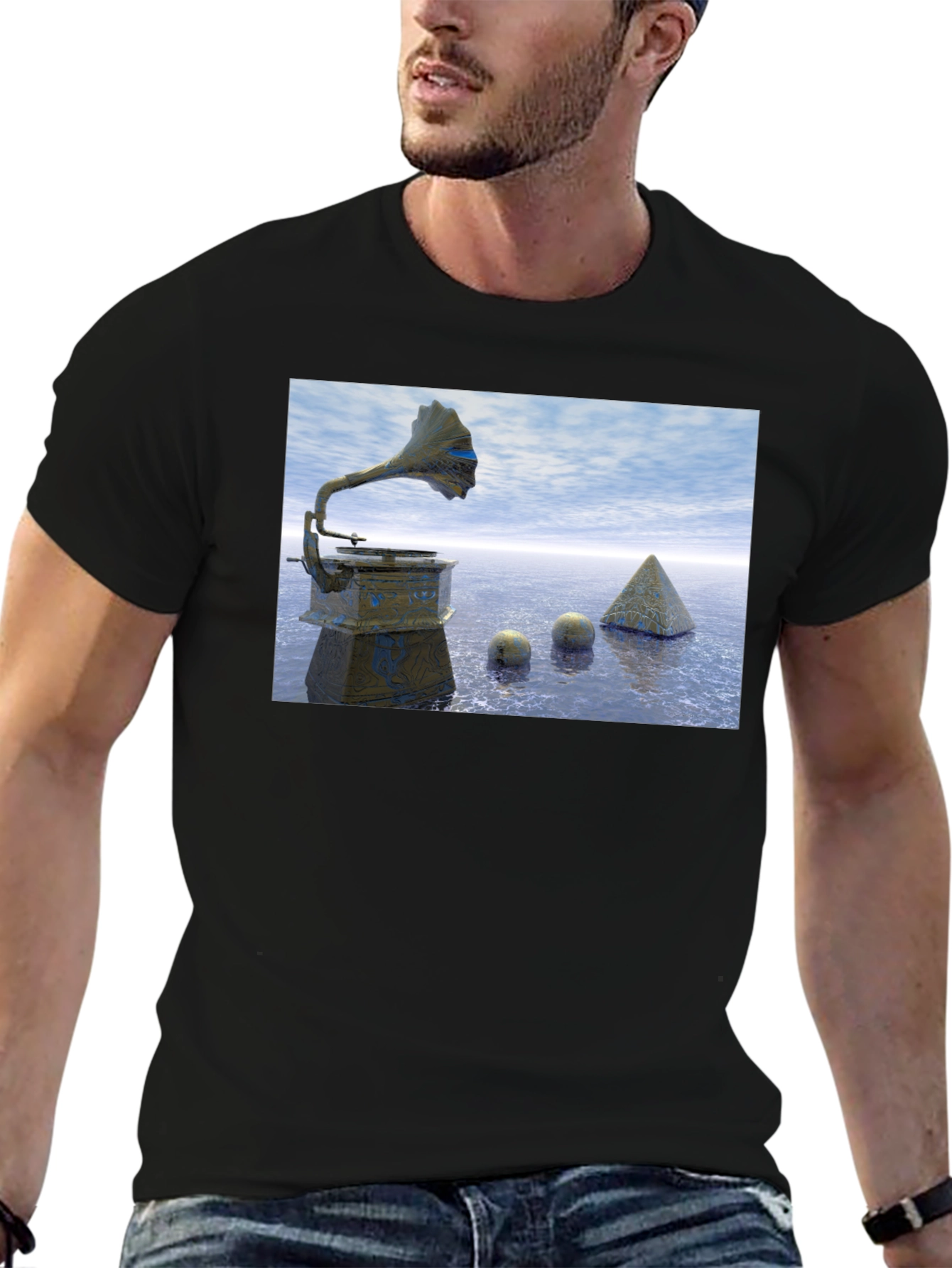 Surrealist Gramaphone T-Shirt
