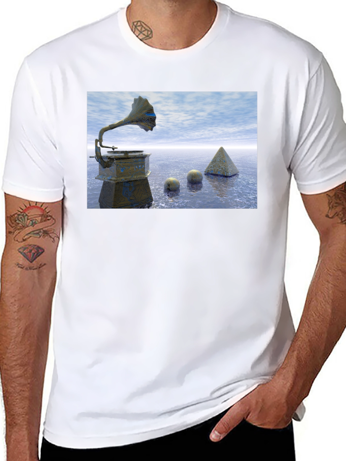 Surrealist Gramaphone T-Shirt