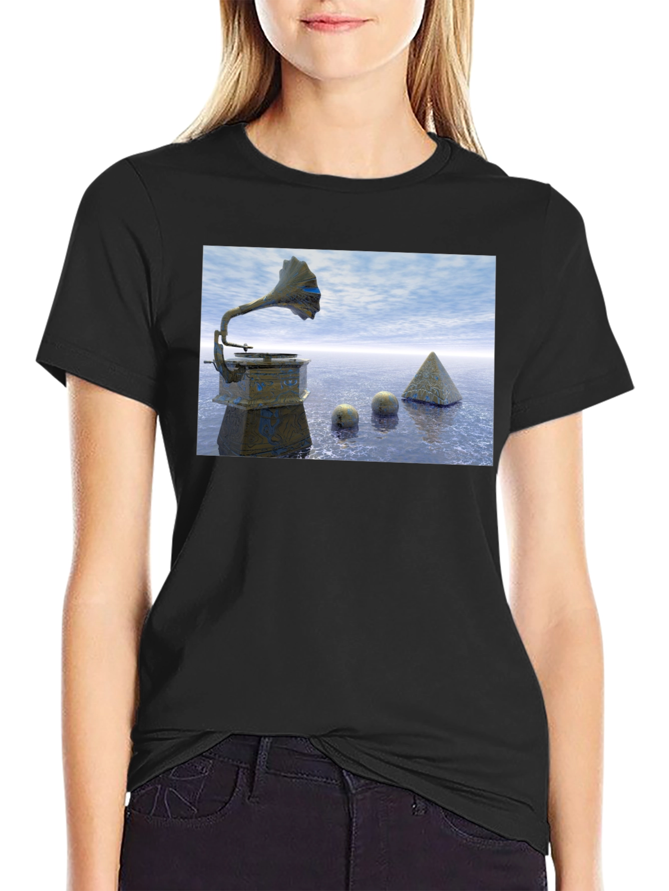 Surrealist Gramaphone T-Shirt