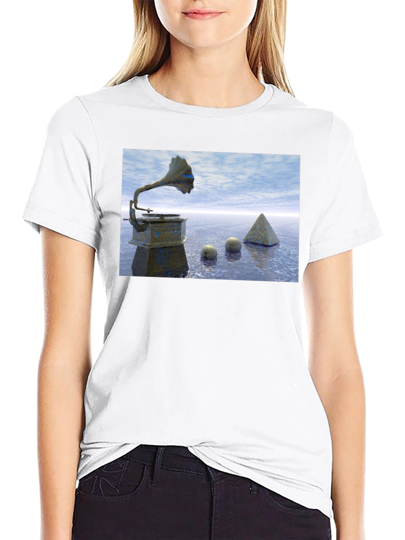 Surrealist Gramaphone T-Shirt
