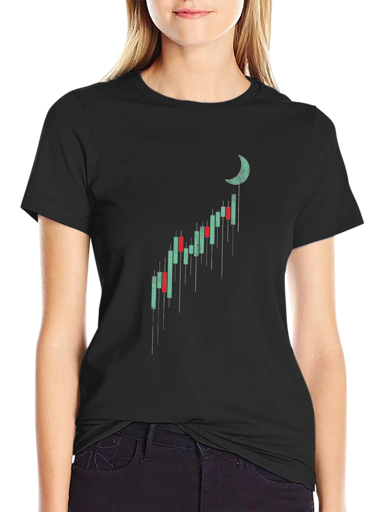 Bullish Moon Chart T-Shirt