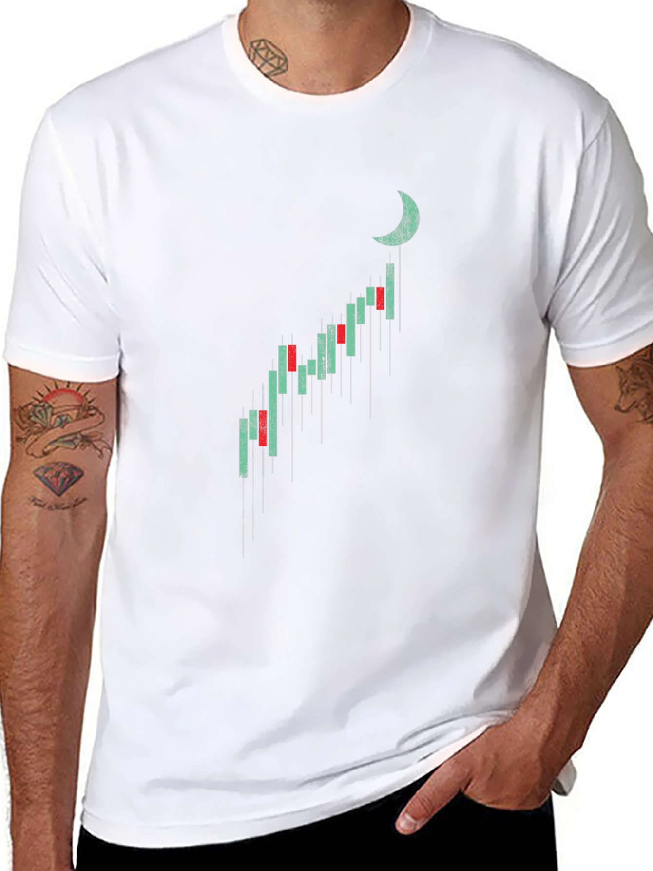 Bullish Moon Chart T-Shirt