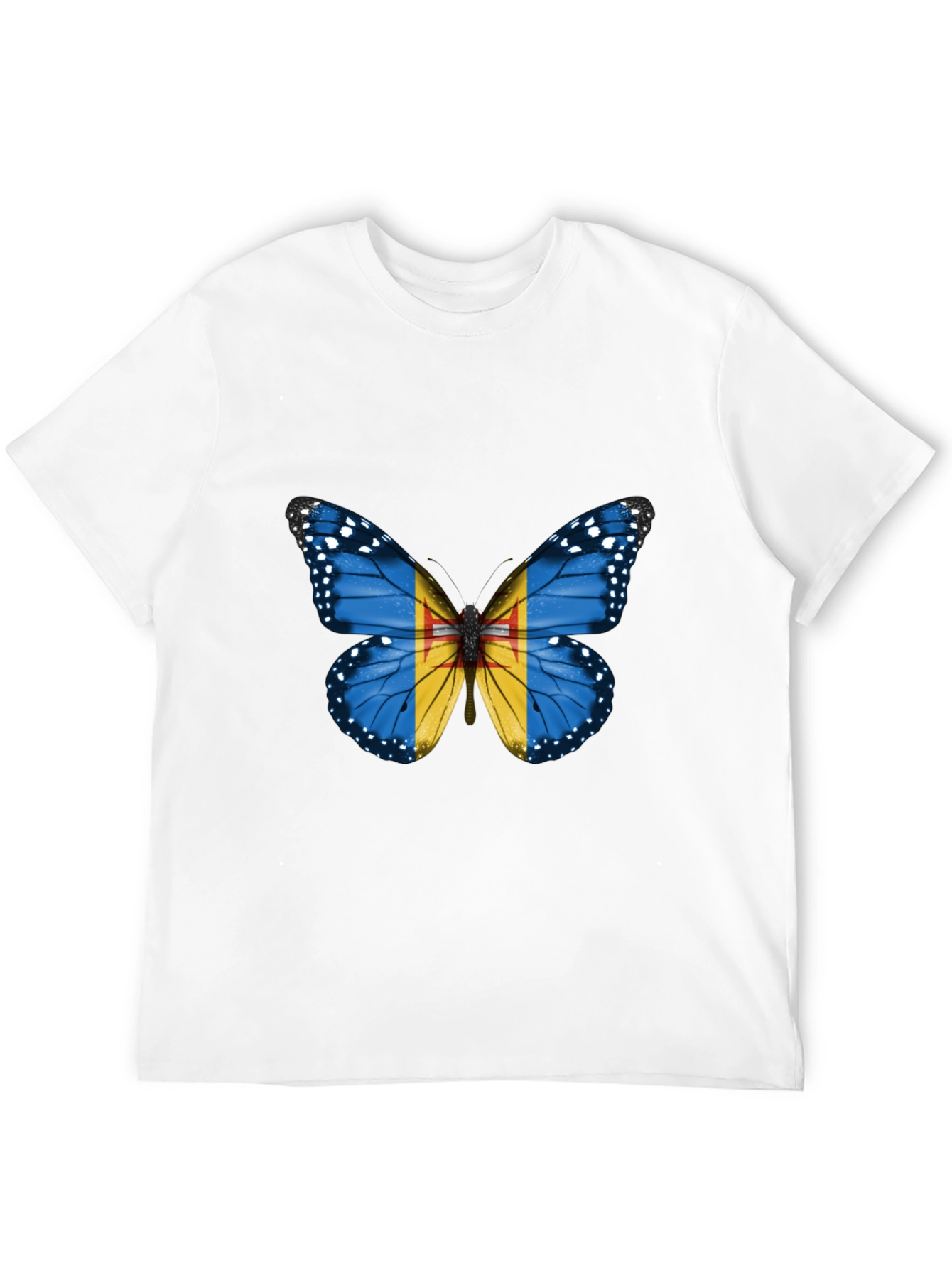 Butterfly Flag Graphic T-Shirt