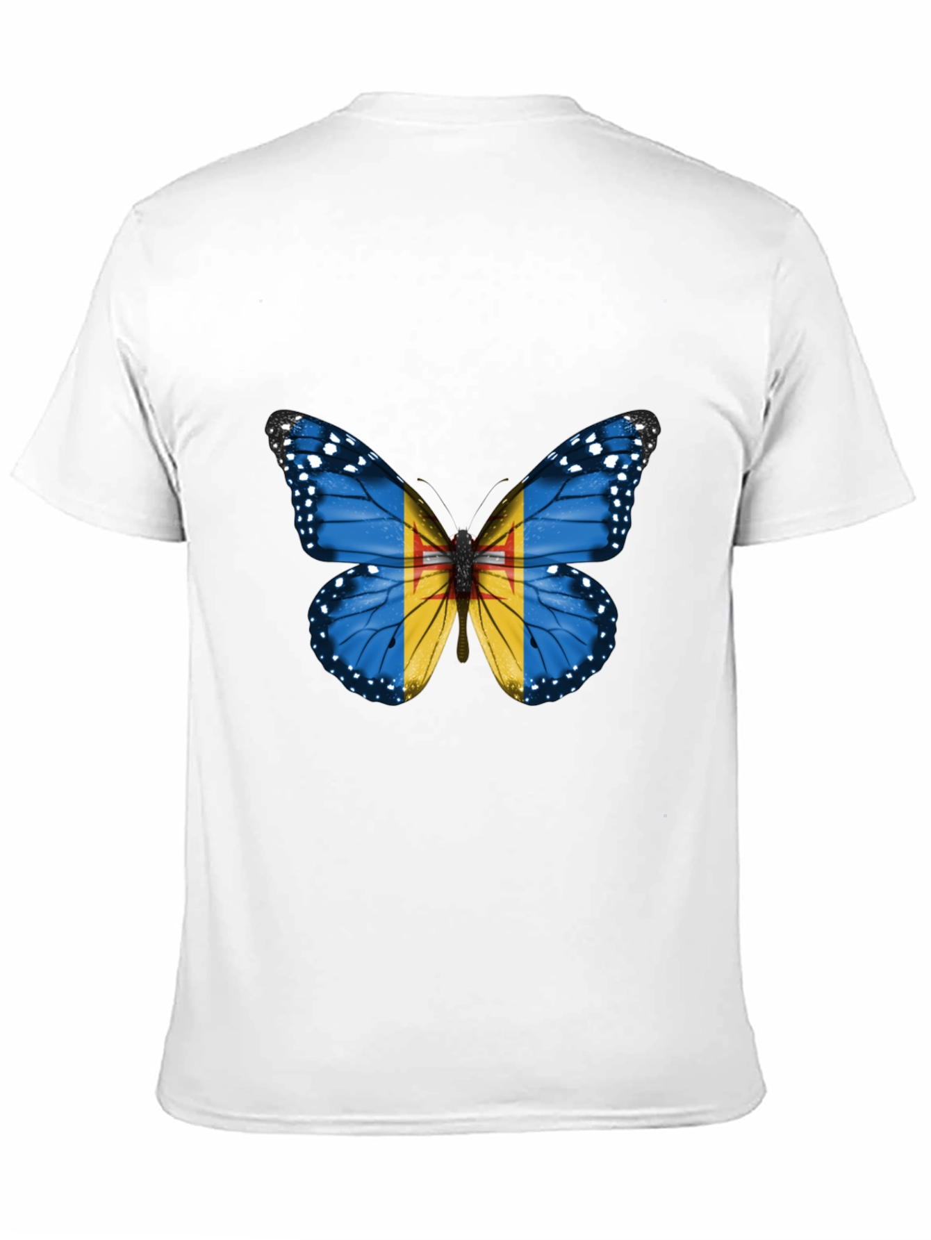 Butterfly Flag Graphic T-Shirt