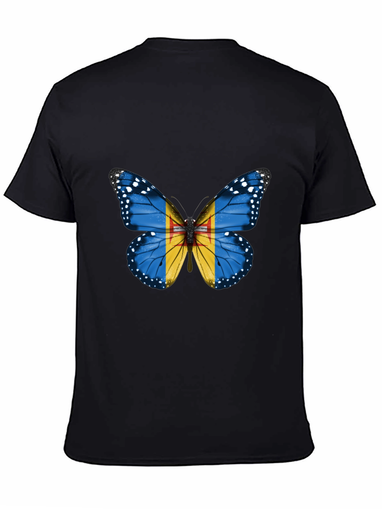 Butterfly Flag Graphic T-Shirt