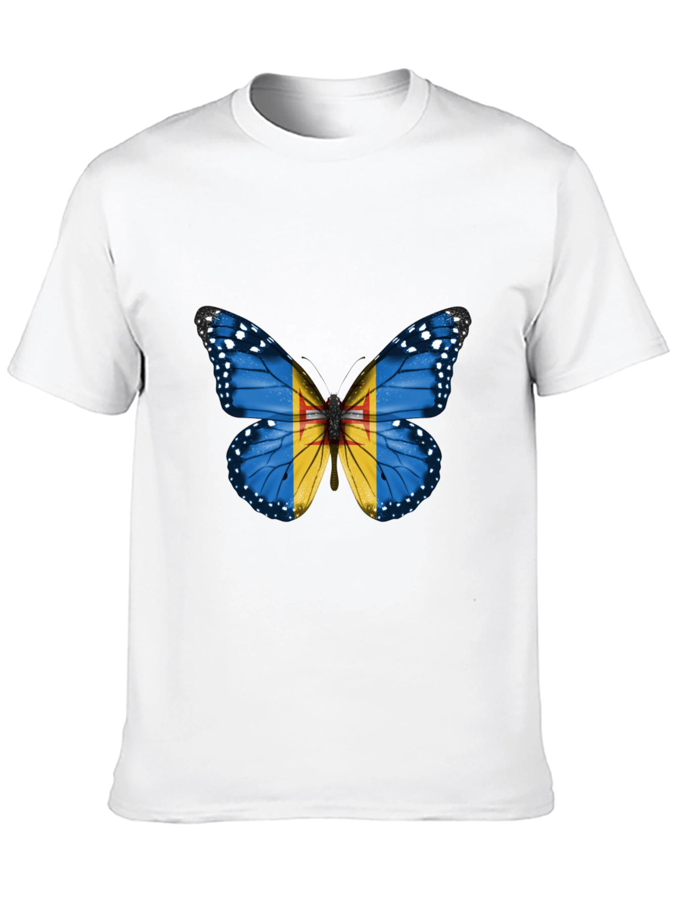 Butterfly Flag Graphic T-Shirt
