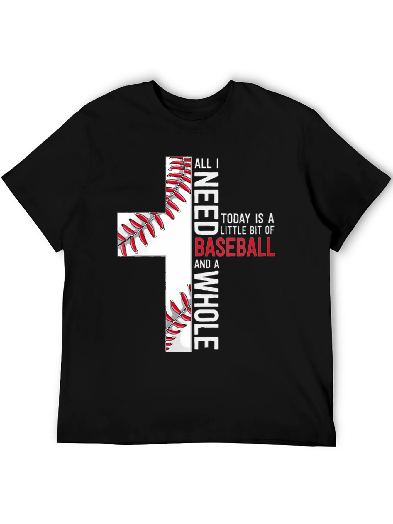 Baseball Cross Graphic T-Shirt