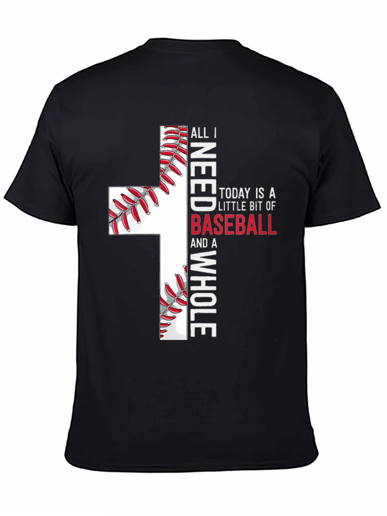 Baseball Cross Graphic T-Shirt