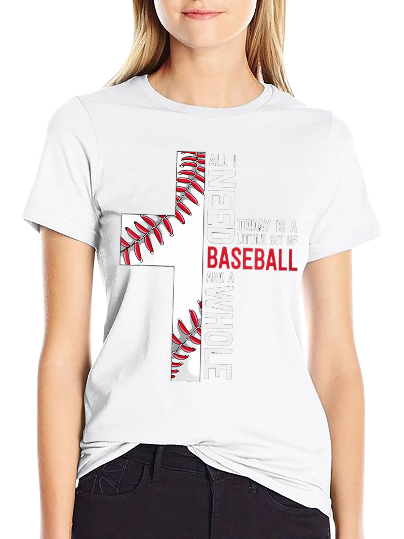 Baseball Cross Graphic T-Shirt