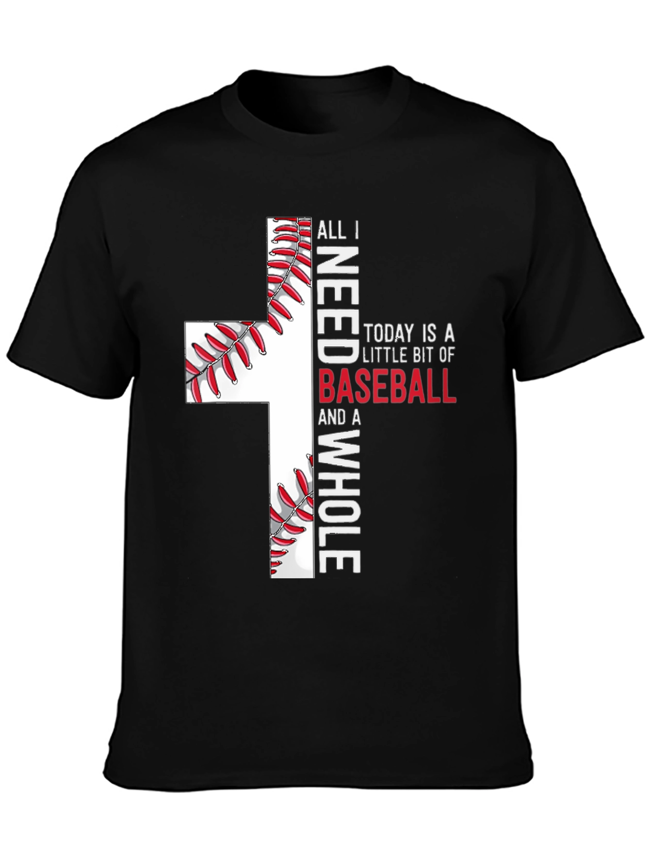 Baseball Cross Graphic T-Shirt