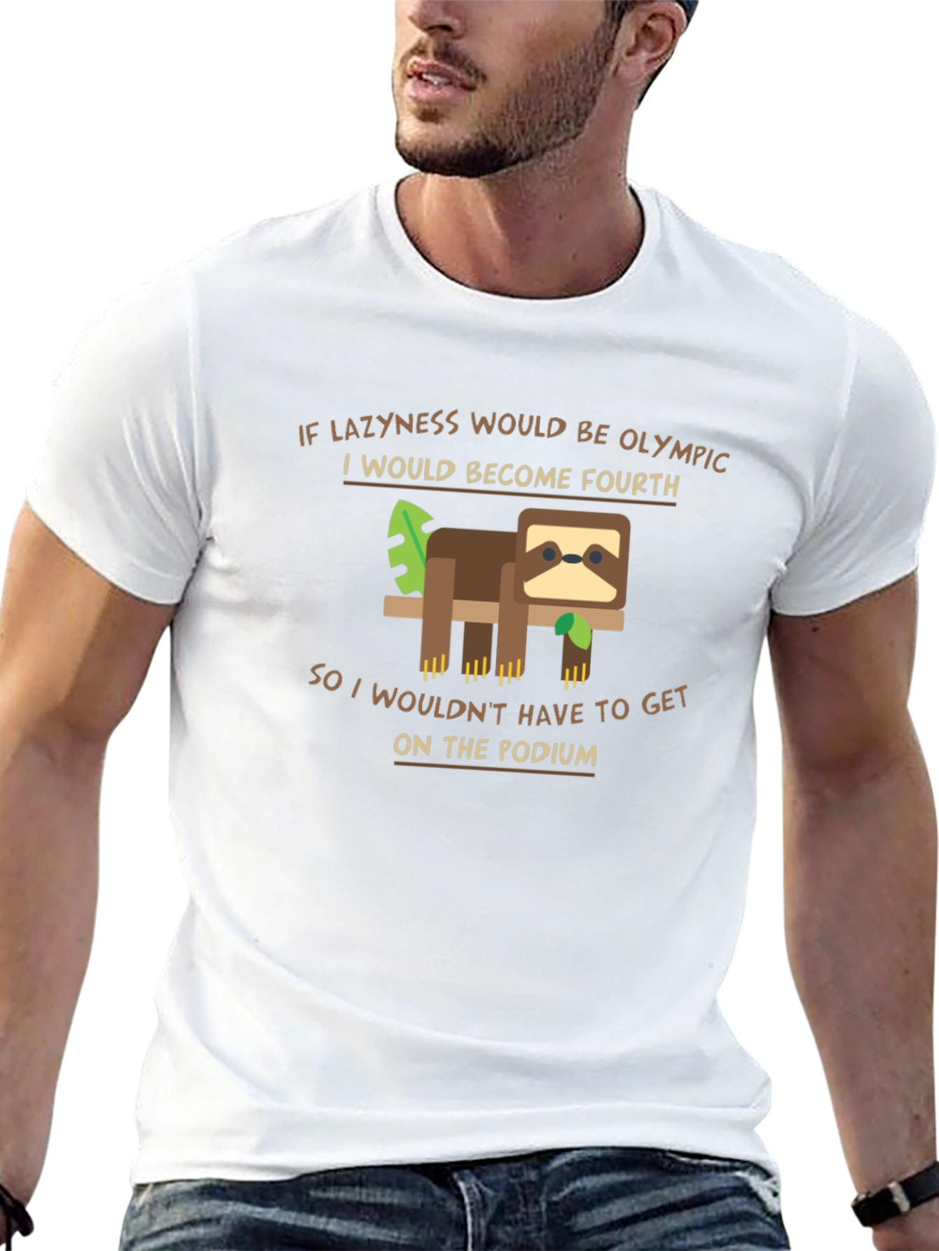 Funny Sloth Olympic Laziness T-Shirt