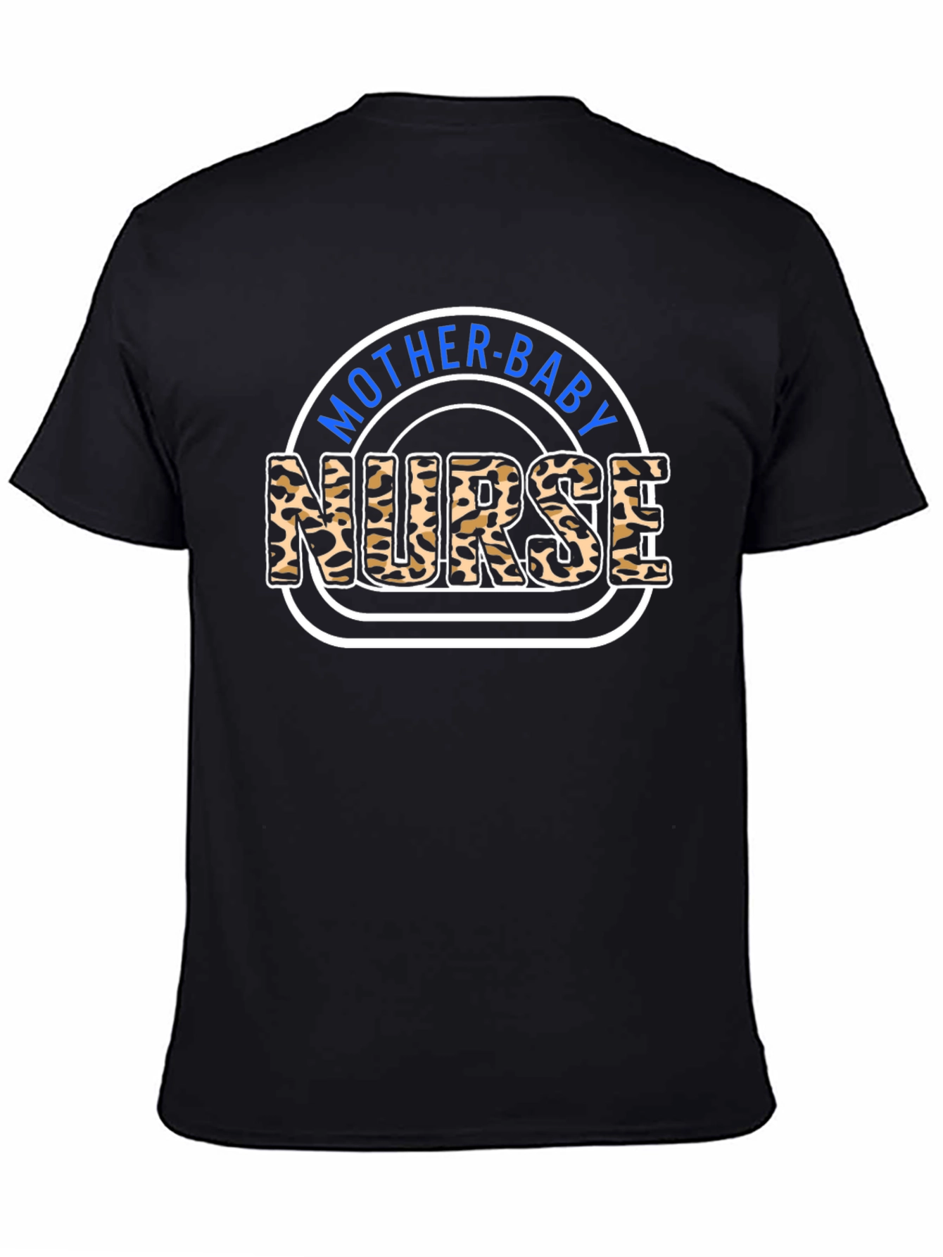 Mother-Baby Nurse Leopard Print T-Shirt