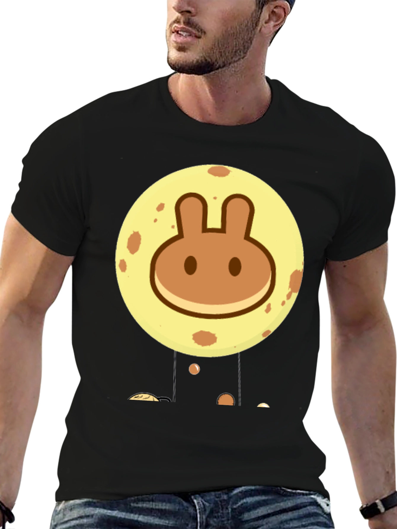 Rabbit Pancake Moon Graphic Tee
