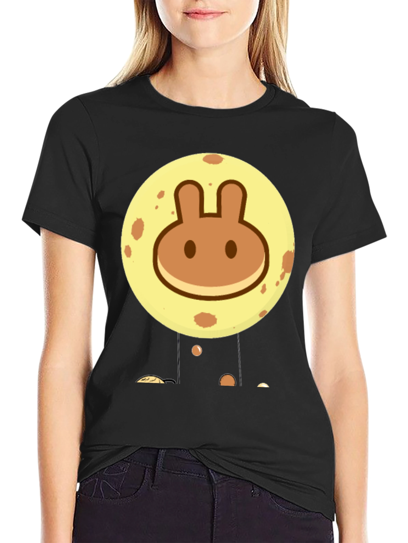 Rabbit Pancake Moon Graphic Tee