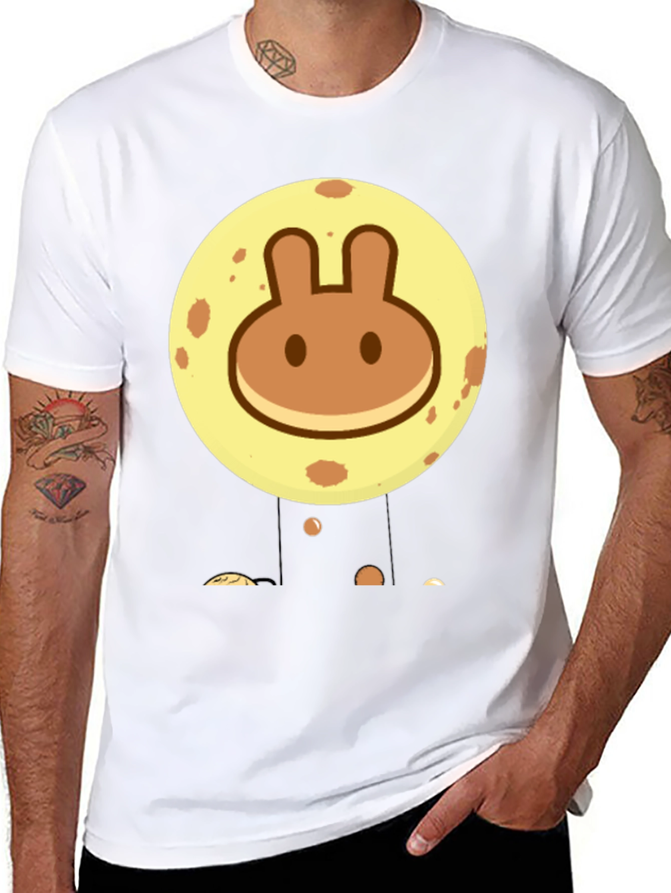 Rabbit Pancake Moon Graphic Tee